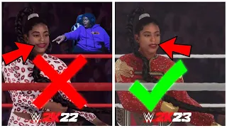 WWE 2K23 vs WWE 2K22 Comparison! WTF IS THIS ???