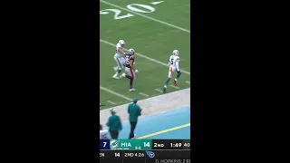 Jalen Ramsey with a interception in his Dolphins Debut!