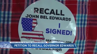 Recall petition for Governor Edwards circulating on social media