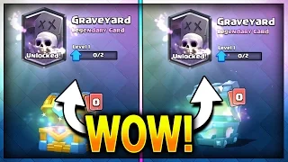 2 GRAVEYARD BACK TO BACK!! LUCKIEST CHEST OPENING EVER! Free Legendary Chest Opening in Clash Royale