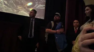 Zachary Levi introduce the cast of Shazam: Fury of the gods premiere