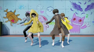 [MMD x LN x VLN] Gentleman-Mono x Six and  Seven x Raincoat Girl