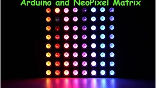 How To Run a 8x8 NeoPixel RGB Matrix ( WS2812 ) By Arduino