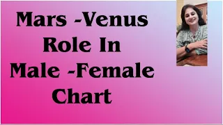 Role of Mars and Venus in a Male and a Female Chart