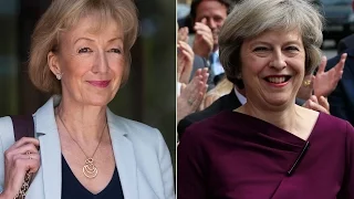 Leadsom beats Gove to join May on shortlist - video