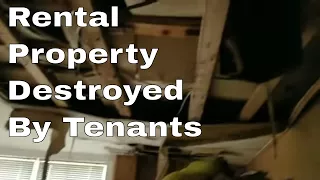 Tenant destroys house by running the water for over a week!