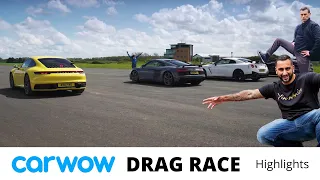 Carwow DRAG RACE Highlights - Mat vs Yianni