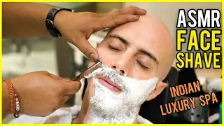 ASMR FACE SHAVE | Indian LUXURY SPA | SHAVING SOUNDS