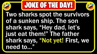 🤣 BEST JOKE OF THE DAY! - Two great white sharks were swimming in the ocean, when... | Funny Jokes