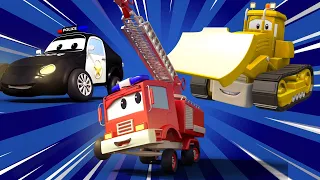 Авто Патруль -  Автомобильный патруль и бульдозер - Автомобильный Город  🚓 🚒 детский мультфильм