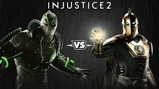 Injustice 2 - Бэйн против Доктора Фэйта - Intros & Clashes (rus)