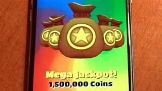 Super Mega Jackpot on Subway Surfers! Woo!