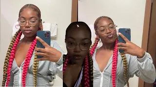 Watch Me Do My Hair | Two Double Braided Ponytails