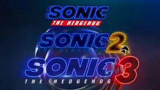 All Sonic the hedgehog movies title intro logo (2020-2024)