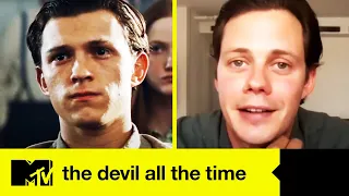 The Devil All The Time Star Bill Skarsgård Talks Tom Holland & IT: Chapter 3 | MTV Movies