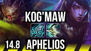 KOG'MAW & Janna vs APHELIOS & Thresh (ADC) | 66% winrate | EUW Master | 14.8