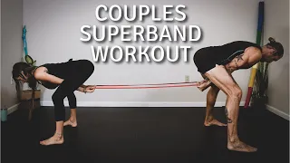 Partner/Couples or Door Anchor SuperBand (Resistance Band) Total Body (45 minute) Workout