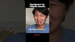Foreigners REACT to Filipino Snacks 🇵🇭- Part 2 #philippines #filipinofood #couple
