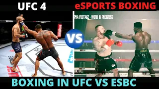 UFC 4 vs eSports Boxing Club ESBC | Side by Side