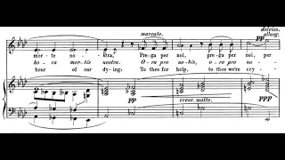 Ave Maria, piena di grazia (Otello - G. Verdi) Score Animation