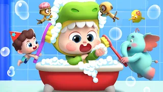 Bubble Bath Song | Row the Bathtub Boat | Nursery Rhymes & Kids Songs | BabyBus