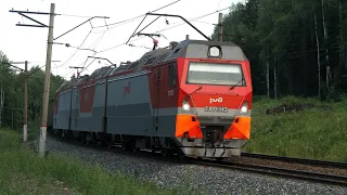 Train videos. Freight trains in Russia - 72.