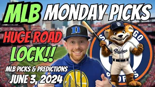 HUGE MLB LOCK!! MLB Picks Today 6/3/2024 | Free MLB Picks, Predictions & Sports Betting Advice