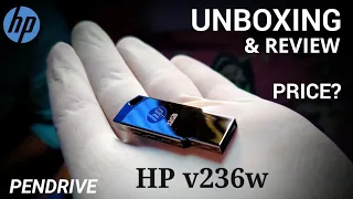 HP v236w PENDRIVE SILVER || USB 2.0 (UNBOXING + REVIEW) METAL PENDRIVE || FIRE ARMY