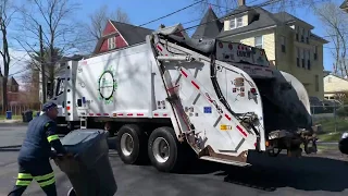 2 Leach Rear Loaders Slanging Garbage!