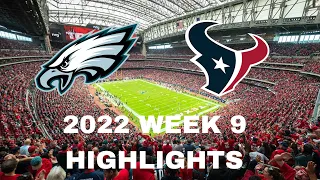 Houston Texans vs Philidelphia Eagles 2022 Week 9 Highlights