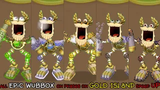 All Epic Wubbox Phases on GOLD Island - Speed Up - Sound and Animation