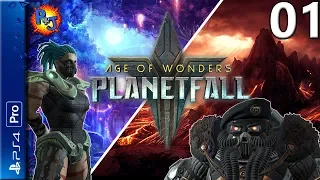 Let's Play Age of Wonders: Planetfall PS4 Pro Console | Dvar & Amazon Multiplayer Gameplay Episode 1