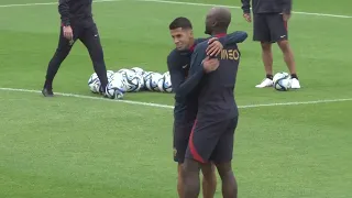 Felix and Cancelo train with Portugal ahead of Euro 2024 qualifiers.