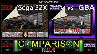 Doom (Sega 32X vs GBA) Side by Side Comparison @vcdecide