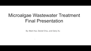 Microalgae Wastewater Treatment