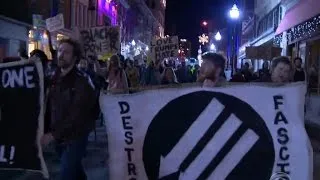 Anti-Trump protests continue for third consecutive night