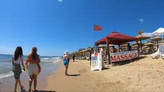 🇧🇬Hot Day in Golden Sands Beach - Bulgaria ☀️ Amazing Beach Walk