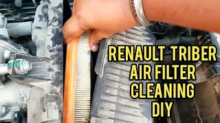Renault Triber Air Filter cleaning at home DIY | Boost performance and mileage | sansCARi sumit