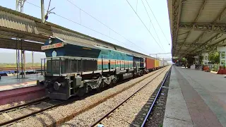 Fastest 100 kmph Diesel + Electric Freight Trains - INDIAN RAILWAYS