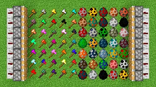 x300 AXEs and all eggs minecraft combined ?