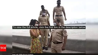 Mallika Sherawat thanks Mumbai Police for their commendable efforts; poses with them at Marine Drive