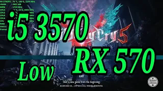 Devil May Cry 5 Low Setting || i5 3570 RX 570