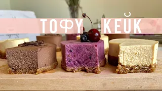 NO Bake Tofu-Cake! Vegan Cheesecake No flour NO butter No Sugar