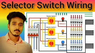 ||three phase selector switch wiring diagram||manual selector switch wiring diagram||