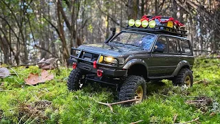 Modified @fmsmodelRC LC80 Toyota Land Cruiser with FCX24 Transmission and Portal Axles!