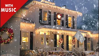 Christmas Music From Another Room - Christmas Ambience Music Jazz & Christmas Lights Ambience | Cozy