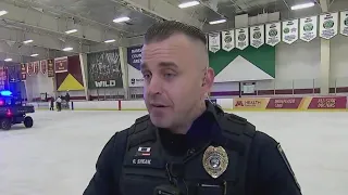 Officer Ryan Sheak speaks about Burnsville shooting