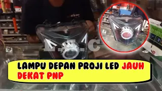 #21 LAMPU DEPAN PROJI LED JAUH DEKAT BEAT  ESP/STREET PNP LANGSUNG PASANG