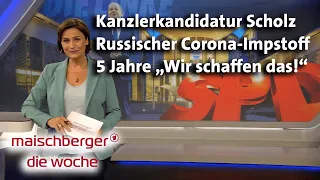 Scholz Kanzlerkandidatur, Corona-Impfstoff, Rückblick auf 2015  - maischberger. die woche 12.08.2020