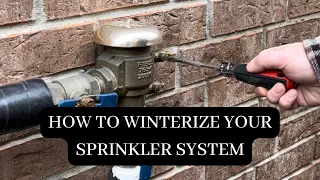 How To Winterize Your Sprinkler System - Draining your backflow preventer